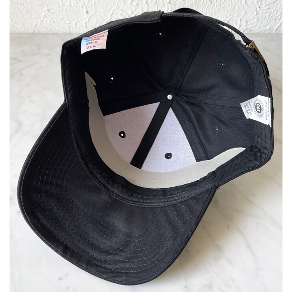 Caterpillar CAT Equipment Black Cotton Baseball Cap-One Size Adjustable Buckle - Picture 6 of 7